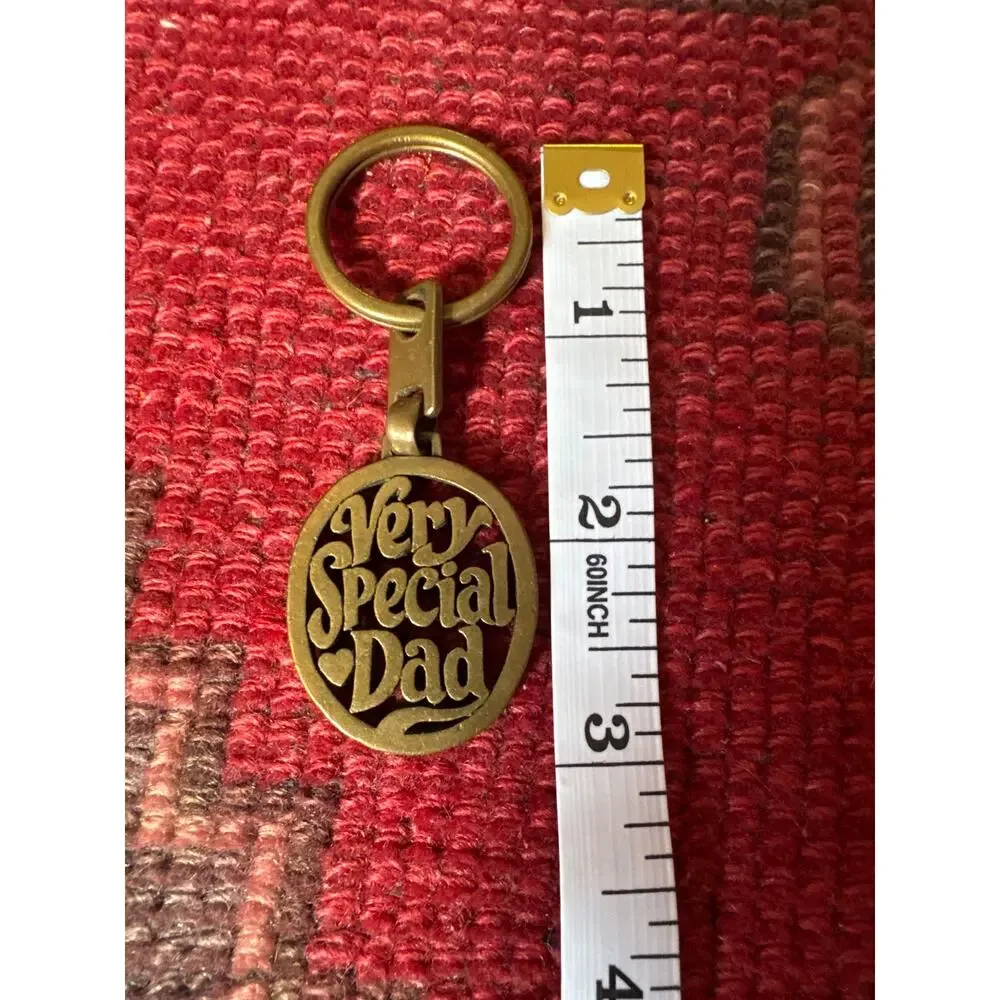 James Avery Rare Retired Bronze Very Special Dad Keychain